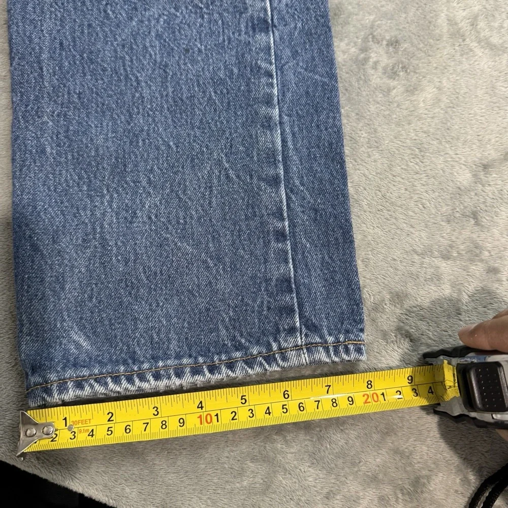 Vintage 90s Levi's 501xx Made‎ in Usa Light Blue Denim Jeans 38x34 (33x30) Retro
